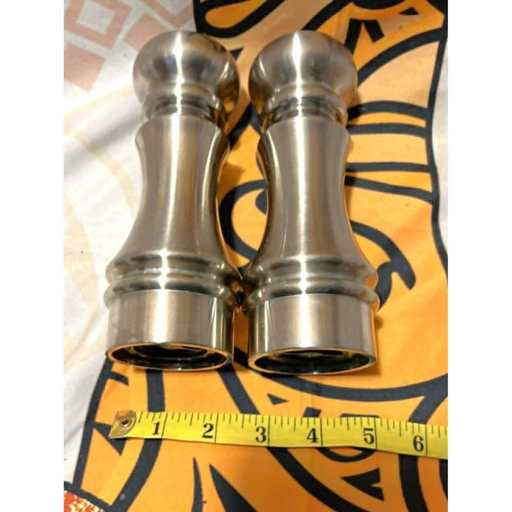 William Bounds Stainless Steel Salt & Pepper Grinder Set – 7” Adjustable Mills